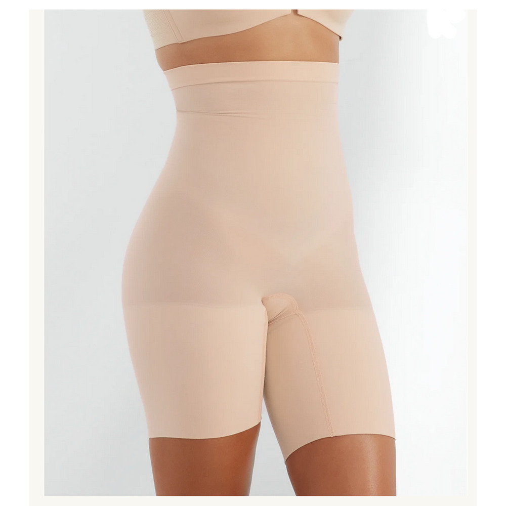 Spanx High-Waisted Shaper Shorts Tummy Control 2745 Soft Nude Size 3X